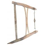 Wooden Frame Bow Saw with Serrated Blade and Tensi