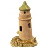 Small Ceramic Lighthouse Figurine Marked 