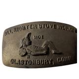 Cast Iron Felt Buckle, 5 in x 2.5 in, All Nighter