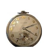 Hamilton Pocket Watch with Silver-Tone Case and En
