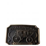 Wells Fargo & Co. Commemorative Brass Belt Buckle