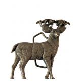 Solid Brass Belt Buckle in the Shape of a Moose
