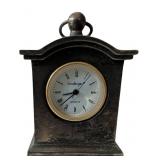 2-Inch Tall Metal Mantel-Style Quartz Desk Clock b