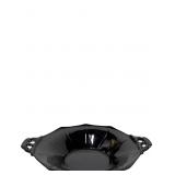 1930s L.E. Smith Black Amethyst Glass Two-Handled