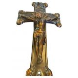Bronze-Tone Wall Crucifix with Molded Christ Figur