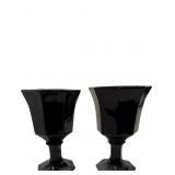 Vintage Independence Glass Co Black Amethyst Octag