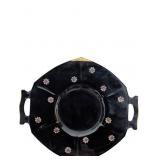 Imperial Glass Black Amethyst Two-Handled Plate wi