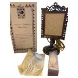 Victorian-Style Lithophane Lamp Stand by The Porce