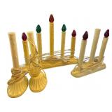 Electric Candle Decorations with Plastic Bases and
