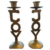 Handmade Solid Brass Candle Holders by Wilton Prod