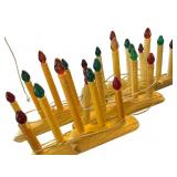 Vintage Electric Candle Christmas Decorations with