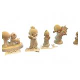 5 Precious Moments Figurines Featuring Various The