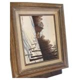 Framed Oil Painting Titled ï¿½Broken Boundaryï¿½ by M.