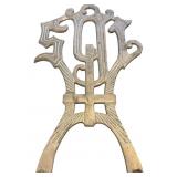 Cast Metal Monogram Wall or Furniture Mount Decora