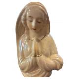 Ceramic Planter with Praying Madonna Design