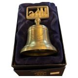 Crown & Rose English Pewter Christmas Bell, 2001