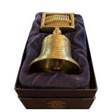 Crown & Rose Cast Pewter Bell with Twelve Drummers