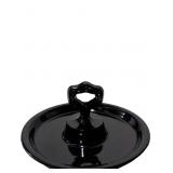 Kelly Smith Black Amethyst Glass Tidbit Tray with