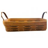 Longaberger Handwoven Rectangular Basket, Dresden,