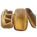 Three Woven Baskets InB2195uding Longaberger with