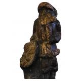 Antique Painted Cast Iron Santa B2195aus Figurine