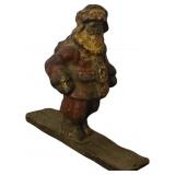 Cast Iron Santa B2195aus Figurine on Flat Base