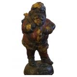 Antique Painted Lead Santa B2195aus Figurine with