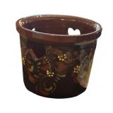 Eldreth Pottery Decorated Heart-Cutout Ceramic Con