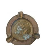 Vintage Metal Masonic Ashtray