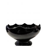 LE Smith Black Amethyst Pedestal Candy Dish with S