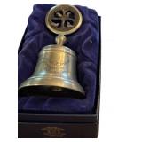 Crown & Rose Pewter Christmas Bell, Third Edition,