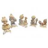 Six Precious Moments Figurines Representing Variou