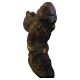 Antique Lead Santa B2195aus Figurine Walking with
