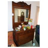 Antique Dresser with Mirror