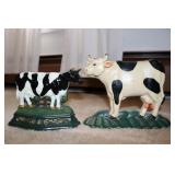 Cast Iron Cow Doorstops