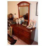 Dresser with Mirror & Nightstand