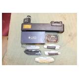 Knives, Range Finder, Belt Buckle