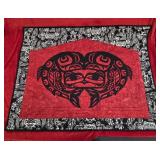 Tlingit Raven Salmon Quilt