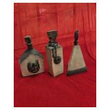 Trio of Decorative Flasks