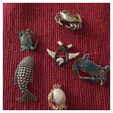 Sea Creatures Pin set