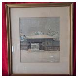 Winter Pagoa with Barrel