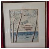 Winter Pagoda by the Lake