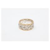 14K Gold Filigree Band
