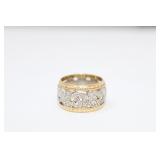 14K Gold Filigree Band