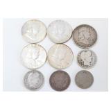Ben Franklin Half Dollars, Barber Coins