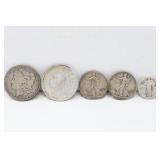 Morgan Dollars, Walking Liberties, Standing Libert