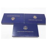 United States Constitution Coins in Mohagony Box