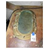 Brass port hole nautical window