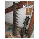 Sickle bar attachment for walking tractor