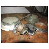 Antique nautical lights & compass mount